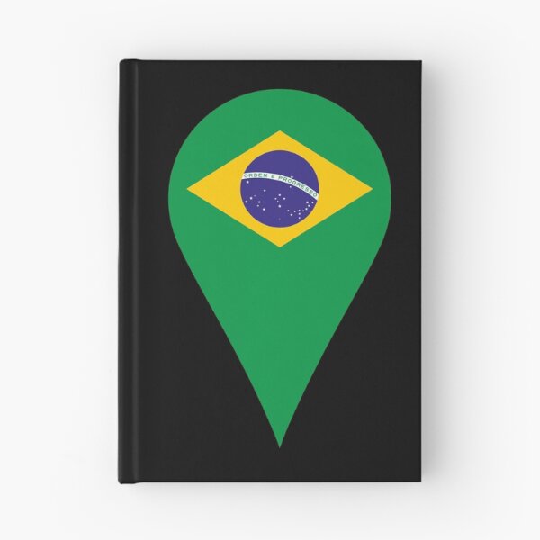 Item preview, Brazil Flag Location Pin Map Marker | Brazilian Destination GPS Icon designed and sold by NTGUILTY.
