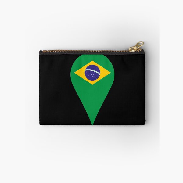 Item preview, Brazil Flag Location Pin Map Marker | Brazilian Destination GPS Icon designed and sold by NTGUILTY.
