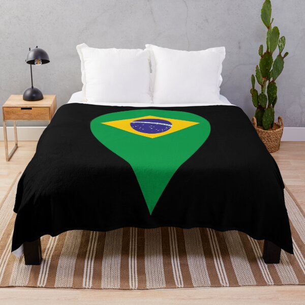 Item preview, Brazil Flag Location Pin Map Marker | Brazilian Destination GPS Icon designed and sold by NTGUILTY.