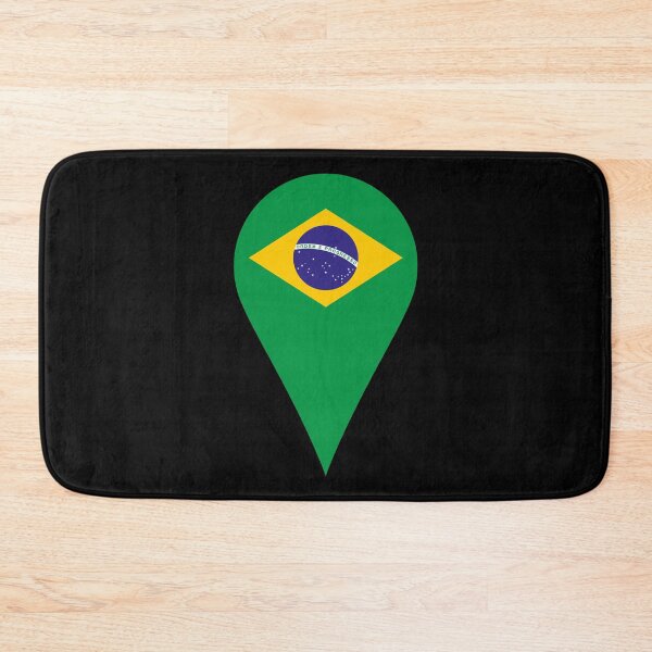 Item preview, Brazil Flag Location Pin Map Marker | Brazilian Destination GPS Icon designed and sold by NTGUILTY.