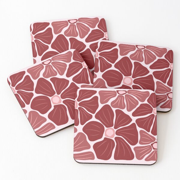 Item preview, Crimson Petals – Bold Deep Red Floral Pattern Design designed and sold by BuckaBaby.