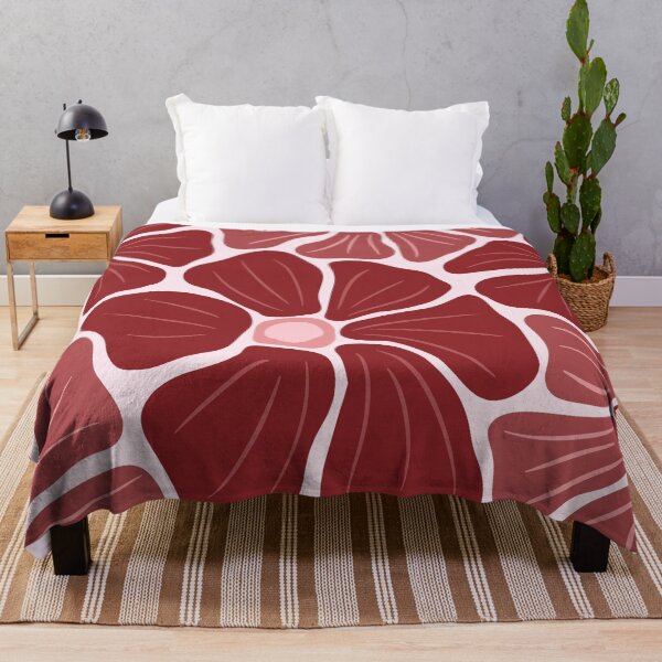 Item preview, Crimson Petals – Bold Deep Red Floral Pattern Design designed and sold by BuckaBaby.