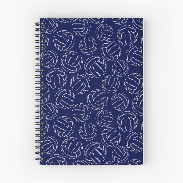 Item preview, Volleyballs line art sketch pattern - navy blue designed and sold by katzdzynes.