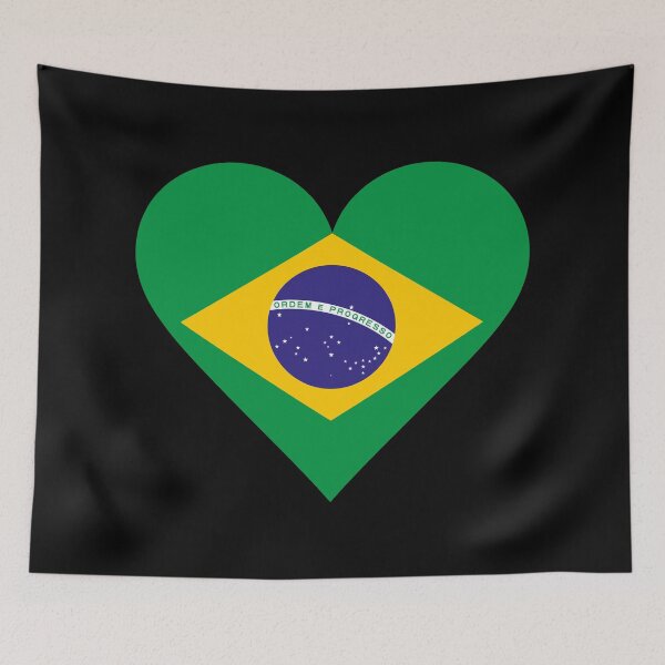 Item preview, Brazil Heart Flag Graphic | I Love Brazil Patriotic Symbol designed and sold by NTGUILTY.