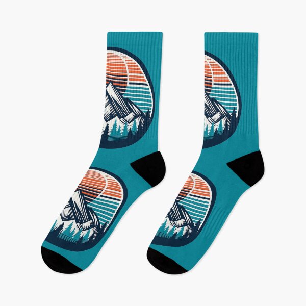 Item preview, Vintage Mountain Sunset Logo | Retro Outdoor Camping & Hiking Design designed and sold by Timber-Trail.