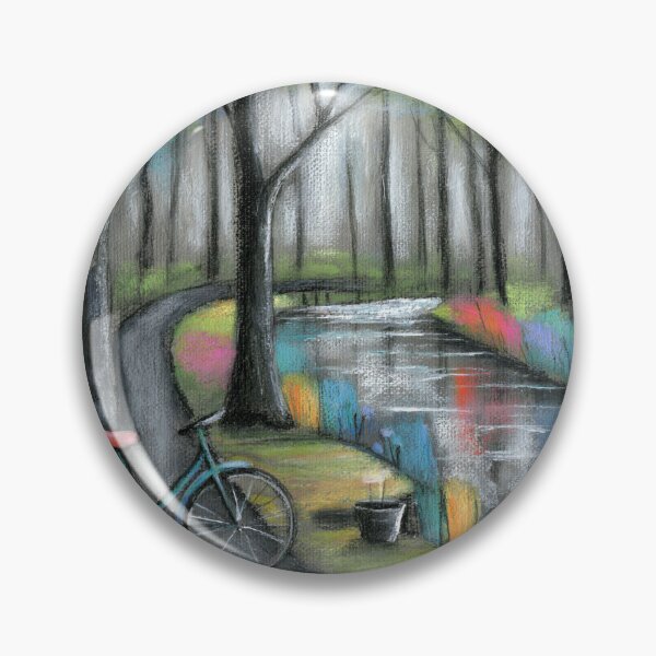 Artikelvorschau, Blaues Fahrrad am Regenpass entworfen und verkauft von Neural Brushstrokes.