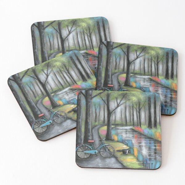 Item preview, Blue Bicycle by the Rainy Pass designed and sold by Neural Brushstrokes.
