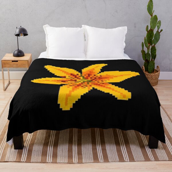 Item preview, Pixelated Yellow Lily Flower designed and sold by CamilasPrints.
