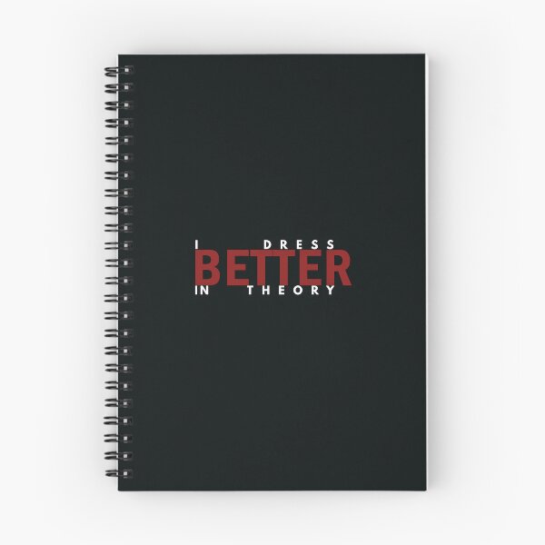 Item preview, Dress Better In Theory | Funny Typography Design designed and sold by Waldero.