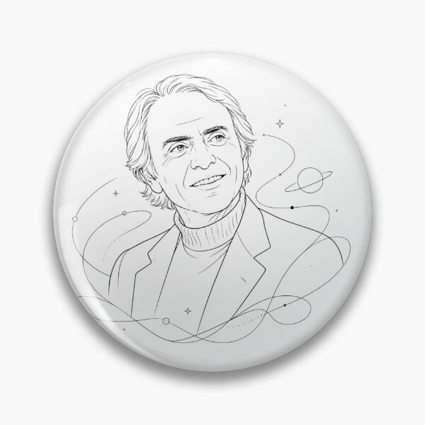 Item preview, Carl Sagan (lines) designed and sold by Lizandro  Serrano Pacheco.