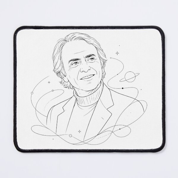 Item preview, Carl Sagan (lines) designed and sold by Li. Images of everything.