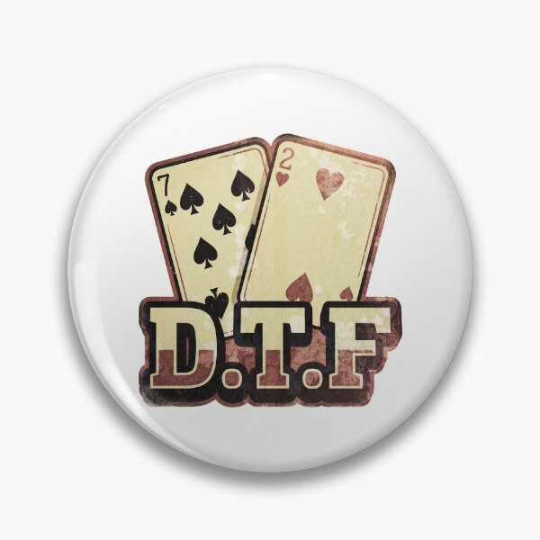 Item preview, Texas Hold Em Playing Cards With DTF Bold Letters designed and sold by ThreadRiotTees.