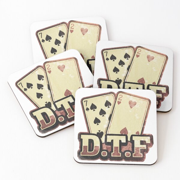 Item preview, Texas Hold Em Playing Cards With DTF Bold Letters designed and sold by ThreadRiotTees.