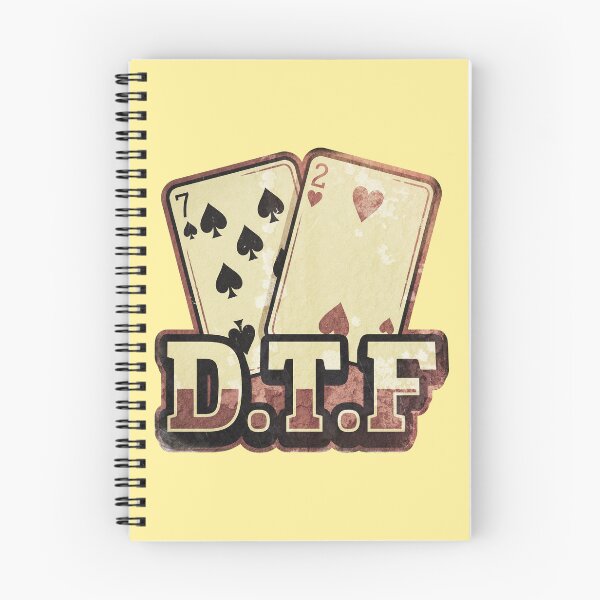 Item preview, Texas Hold Em Playing Cards With DTF Bold Letters designed and sold by ThreadRiotTees.