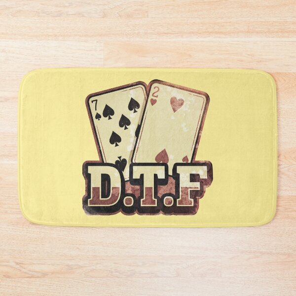 Item preview, Texas Hold Em Playing Cards With DTF Bold Letters designed and sold by ThreadRiotTees.