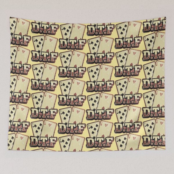 Item preview, Texas Hold Em Playing Cards With DTF Bold Letters designed and sold by ThreadRiotTees.