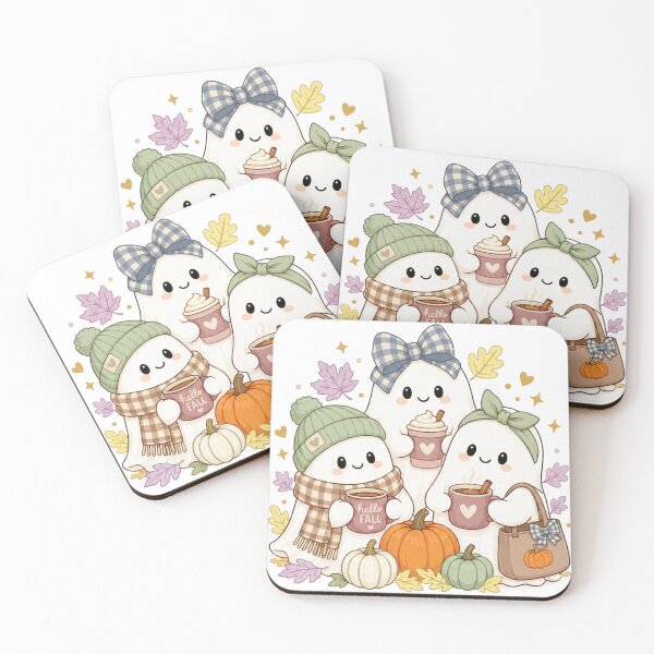 Item preview, Cute Halloween Ghosties Trio designed and sold by Blush Meadow Trading Co.