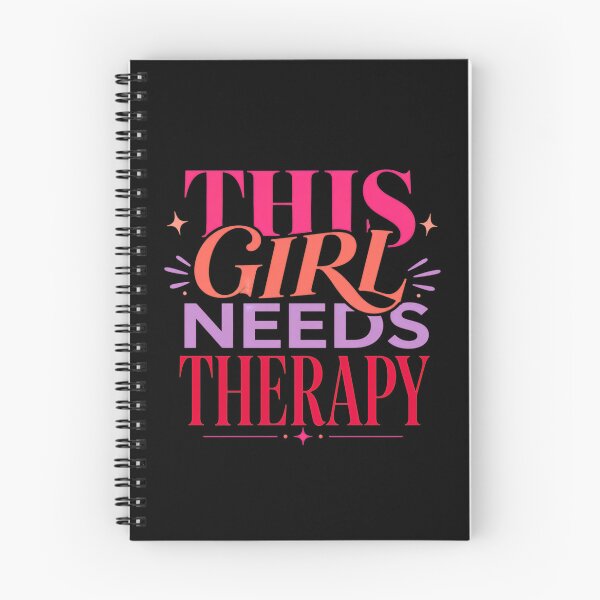 Item preview, This Girl Needs Therapy Funny Mental Health Design designed and sold by ArcanePrintsxo.