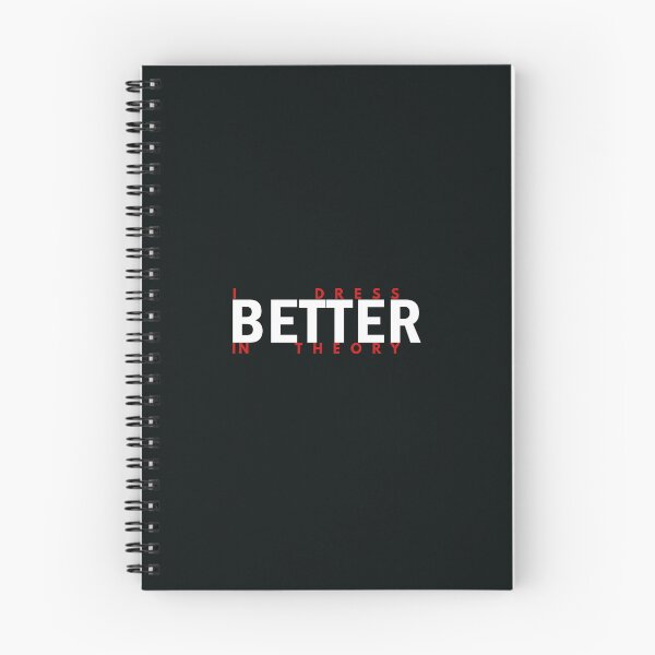 Item preview, Dress Better In Theory | Funny Typography Design designed and sold by Waldero.