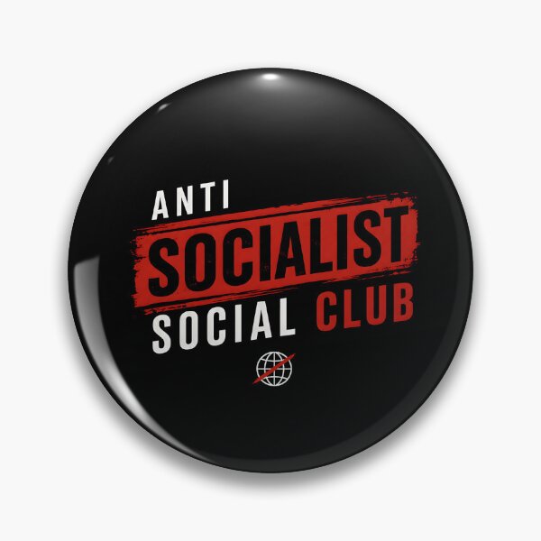 Item preview, Anti Socialist Social Club | Political Humor Design designed and sold by Lina Caro.