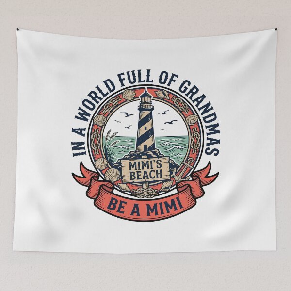 Item preview, In A World Full Of Grandmas Be A Mimi Funny Beach Summer Design designed and sold by get55shirt.
