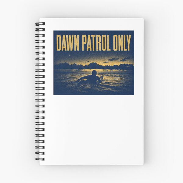 Item preview, Dawn Patrol Only Risograph Surf Print Navy Gold Art Poster Sticker Surfer Gift designed and sold by sharifex.