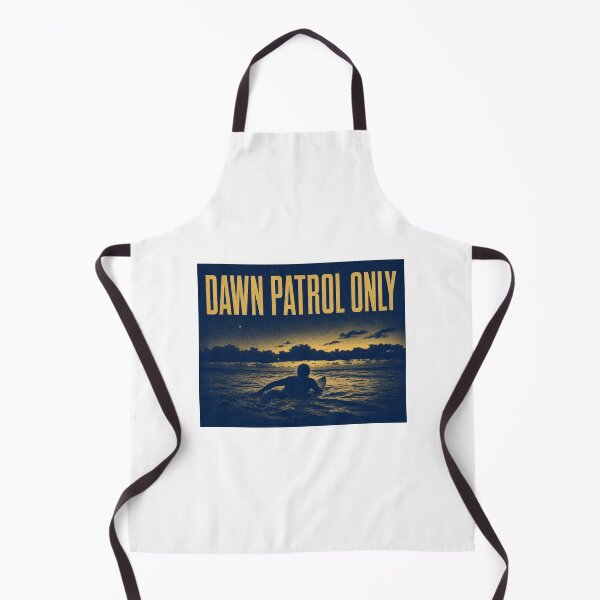 Item preview, Dawn Patrol Only Risograph Surf Print Navy Gold Art Poster Sticker Surfer Gift designed and sold by sharifex.