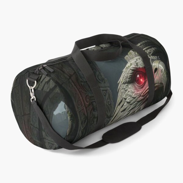 Item preview, Mystical Temple Eagle Stone Carving with Flickering Red Gemstone Eye designed and sold by TaBogroupsRed.