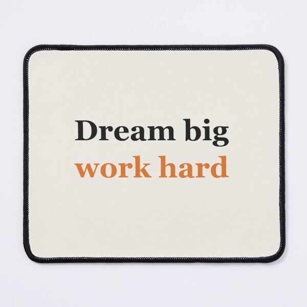Item preview, Motivational quote about dreams and work designed and sold by SunkeyDesigns.