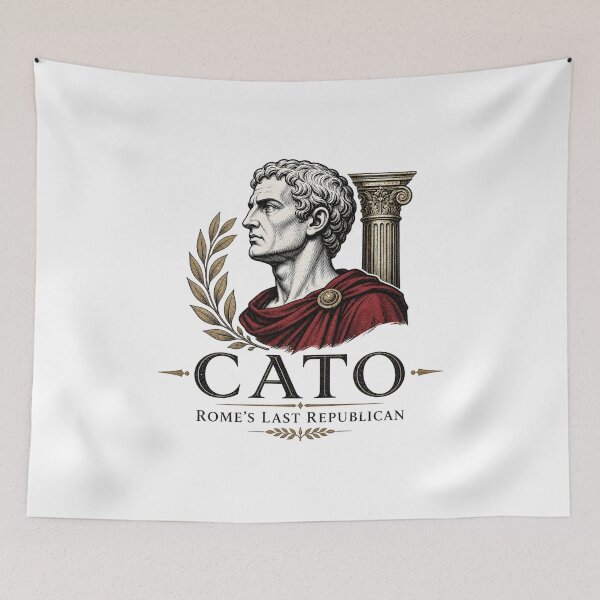Item preview, Cato the Younger Rome's Last Republican Engraved Bust Portrait Classical Antiquity designed and sold by The Junto Shop.