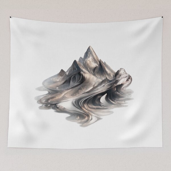 Item preview, Abstract Liquid Mountain designed and sold by creativezoneco.