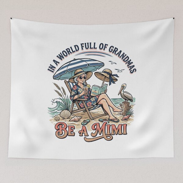 Item preview, In A World Full Of Grandmas Be A Mimi Beach Sea Turtle Coastal Summer Design designed and sold by get55shirt.