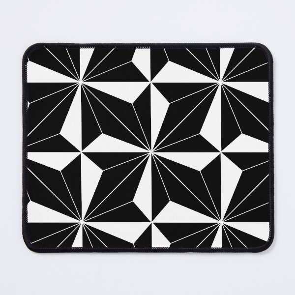 Item preview, Star Tiles – Black and White Geometric Pinwheel Pattern designed and sold by BuckaBaby.