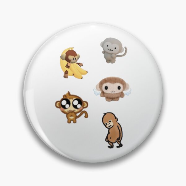 Item preview, monkey lover stickers || cute low poly funny monkeys  designed and sold by LeafyMushroom.