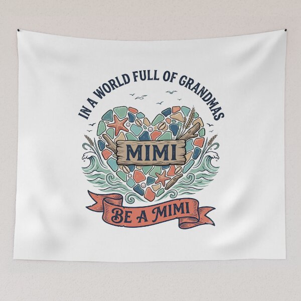 Item preview, In A World Full Of Grandmas Be A Mimi Beach Sea Turtle Coastal Design designed and sold by get55shirt.