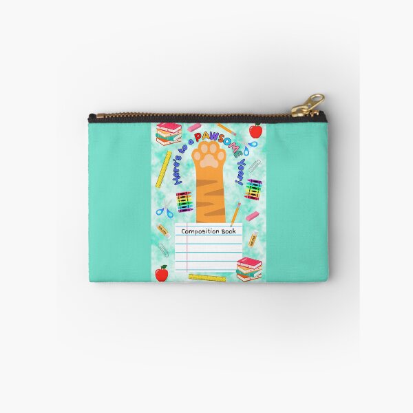 Item preview, Orange Tabby Cat Pawsome School Year Composition Book designed and sold by MYCatStuff.