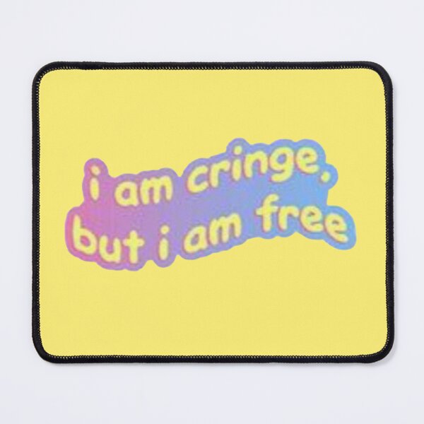 Item preview, I Am Cringe But I Am Free Pastel Gradient - Gen Z Meme Sticker designed and sold by Scro-Ciob-Shop.