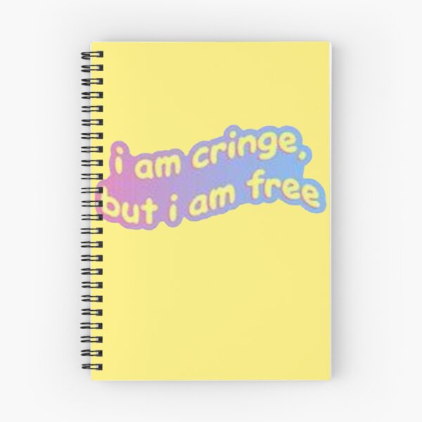 Item preview, I Am Cringe But I Am Free Pastel Gradient - Gen Z Meme Sticker designed and sold by Scro-Ciob-Shop.