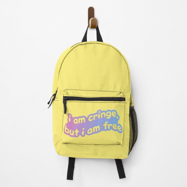 Item preview, I Am Cringe But I Am Free Pastel Gradient - Gen Z Meme Sticker designed and sold by Scro-Ciob-Shop.
