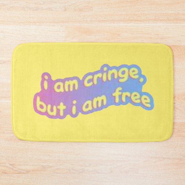 Item preview, I Am Cringe But I Am Free Pastel Gradient - Gen Z Meme Sticker designed and sold by Scro-Ciob-Shop.