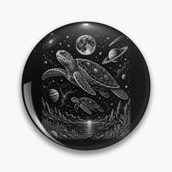Item preview, Galaxy Astronaut Sea Turtle  | Space Turtle Vintage  designed and sold by SOUFIANE1991.