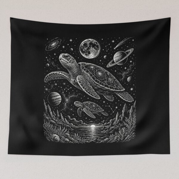 Item preview, Galaxy Astronaut Sea Turtle | Space Turtle Vintage designed and sold by SOUFIANE1991.