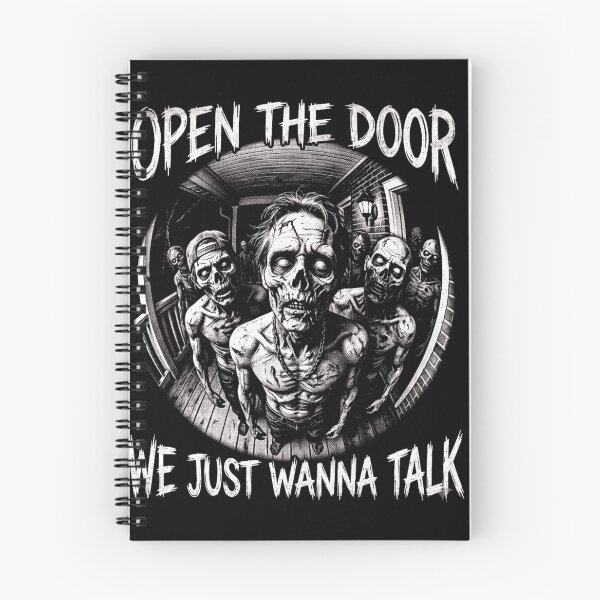 Item preview, Open The Door Zombie We Just Wanna Talk Halloween designed and sold by d247.
