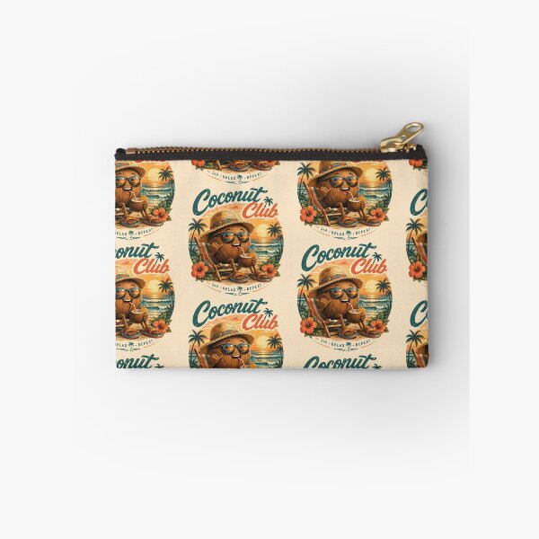 Item preview, Coconut Club | Sip Relax Repeat | Retro Tropical Summer Beach Graphic Design designed and sold by Genesis-Ink.