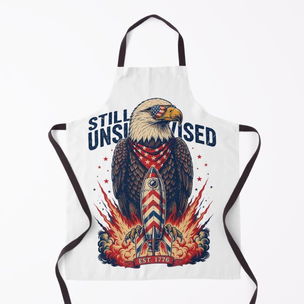 Item preview, Still Unsupervised Eagle Side Perch Banner Tee v1 designed and sold by DarylWelsh2024.