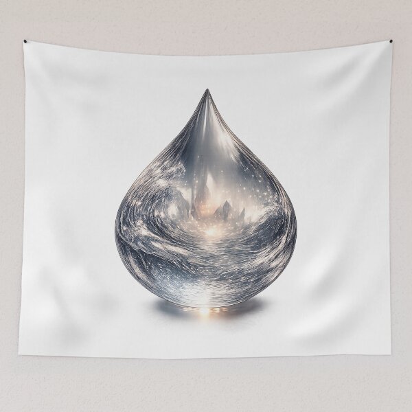 Item preview, Geometric Water Drop designed and sold by creativezoneco.
