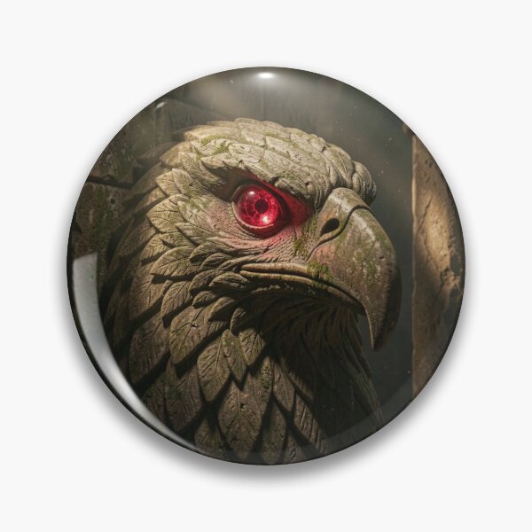 Item preview, Lost Temple Artifact Ancient Eagle Sculpture Flickering Shadow Digital Print designed and sold by TaBogroupsRed.