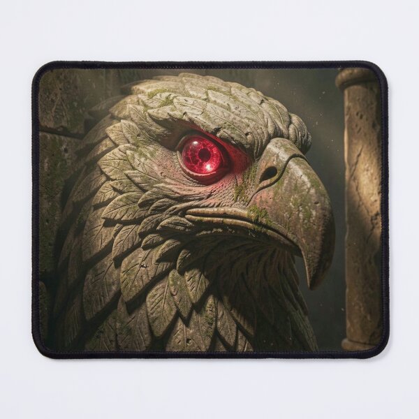 Item preview, Lost Temple Artifact Ancient Eagle Sculpture Flickering Shadow Digital Print designed and sold by TaBogroupsRed.