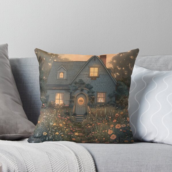 Item preview, A1  A cottage at dusk designed and sold by CrumbBumStudio.