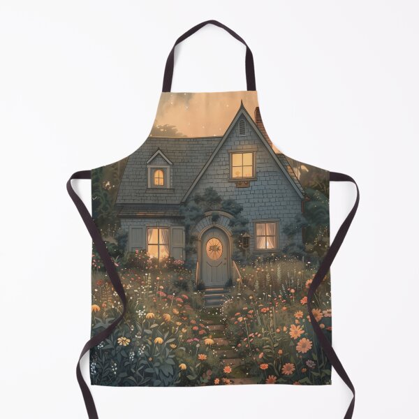 Item preview, A1 A cottage at dusk designed and sold by CrumbBumStudio.